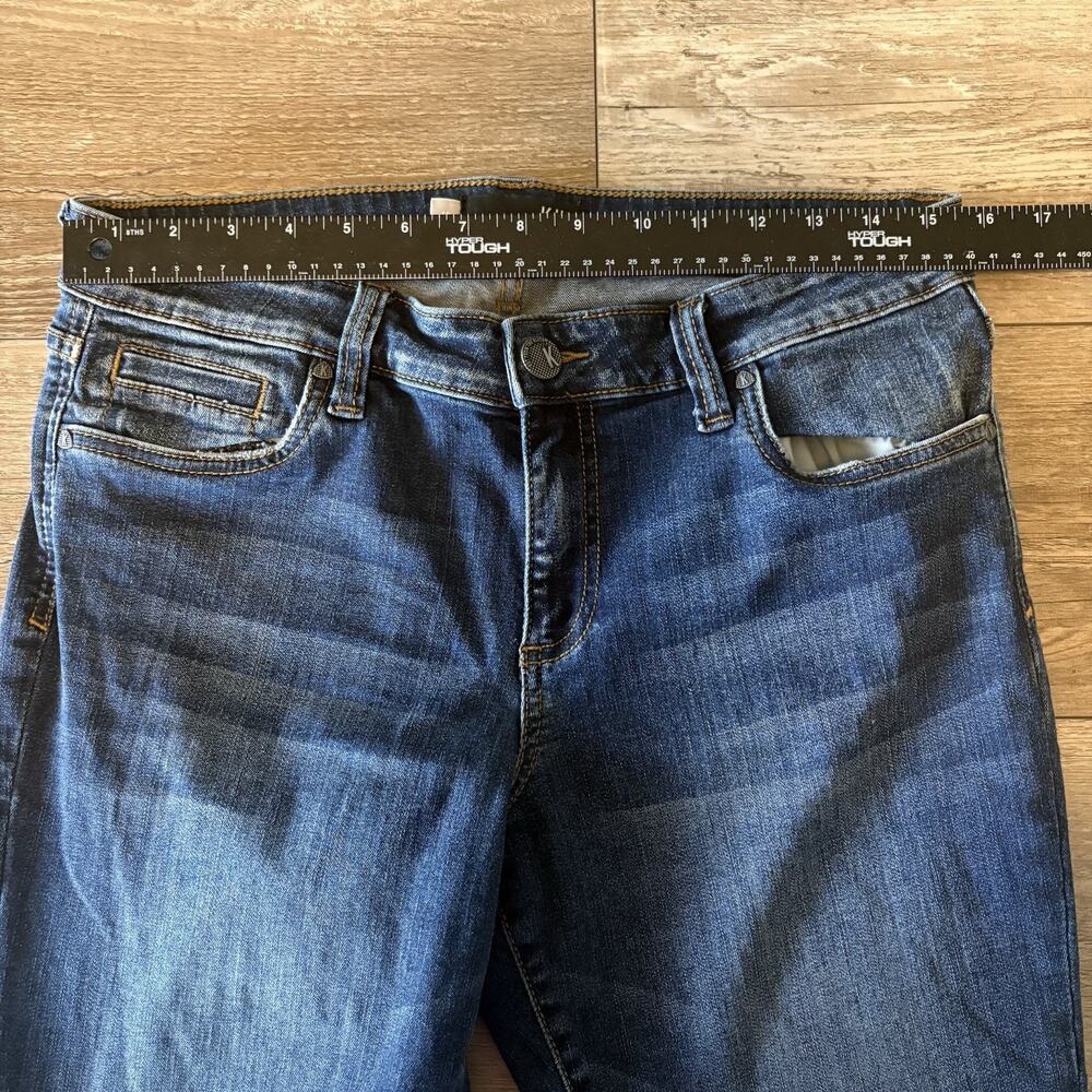 Kut from the Kloth Jeans Womens 10 Toothpick Skinny Blue Dark Wash Stretch Denim - Picture 5 of 10